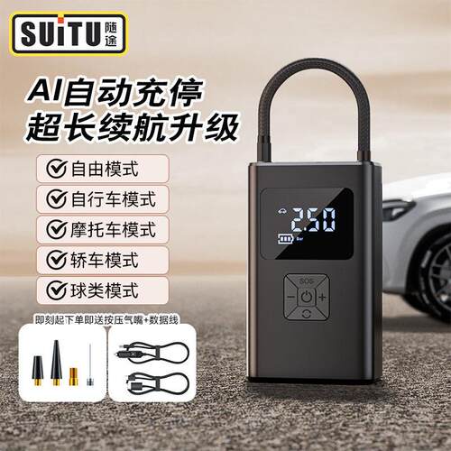 车载泵小轿车打气泵便携式汽车用轮胎大功率压车用