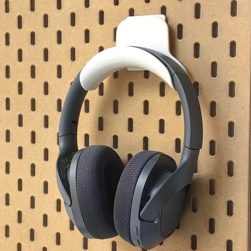 【兼容Yi家】头戴式耳机架配件，洞洞板无线耳麦收纳支架白色黑色