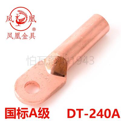 凤凰A级 铜接头DT-240MM2平方 铜鼻子 铜接线端子 铜线耳 一祇价
