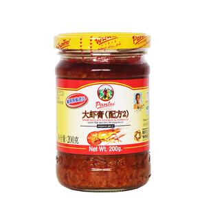 泰国进口调料潘泰大虾膏配方2 虾头油潘泰大虾膏200克Pantai虾酱