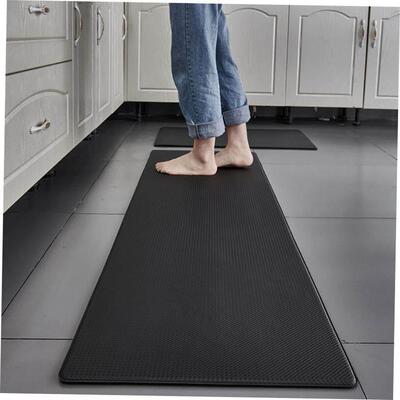 Thick pu floor mat kitchen non-slip washed leather door mat