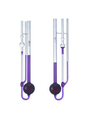 1836玻璃高温稀释型三角乌氏毛细管粘度计1836A平型黏度计可定制