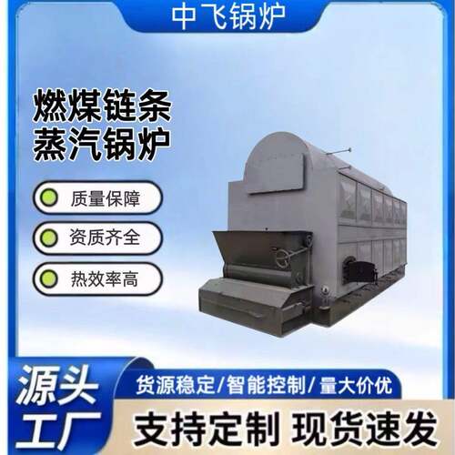 生物质手烧蒸汽锅炉全自动链条燃煤蒸汽锅炉2吨4吨6吨8吨10吨