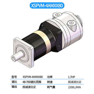可转减速叶机低速扭矩马达调速山大正反配气动行星欣 xspvm6am片式