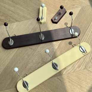 ins中古榉木挂钩服装店试衣间入户玄关墙面挂衣钩更衣室挂衣架