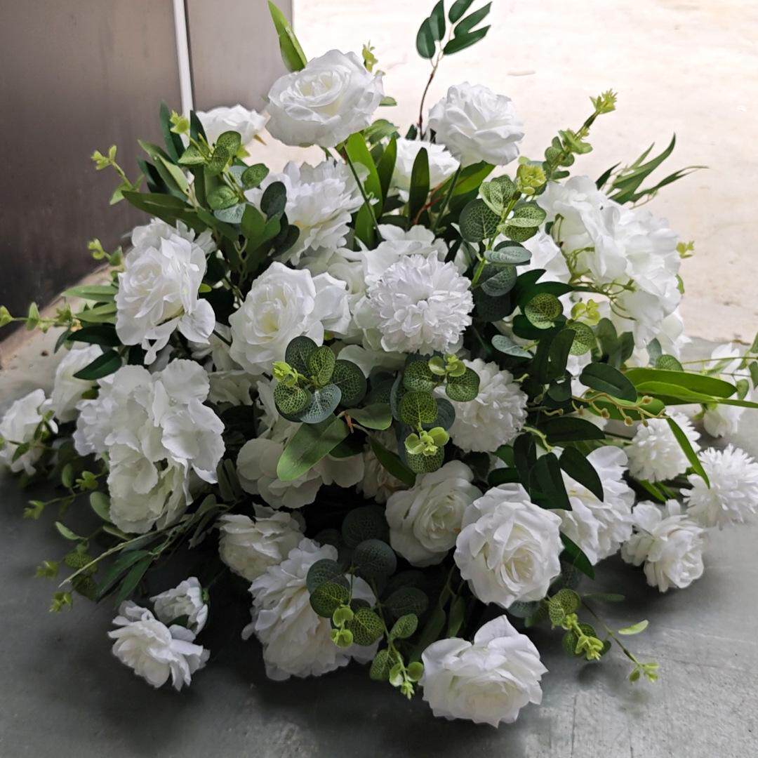 婚庆花引花摆放家居装饰花球花假玫瑰仿真假桌绢花花茶几餐桌路