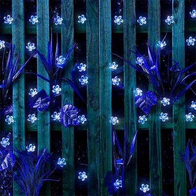 Solar Garden Light Flower Outdoor Solar String Lights Water