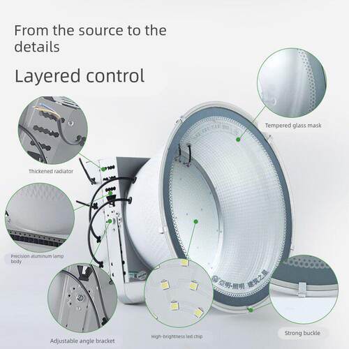 亚明工程led塔吊灯1000w建筑工地户外防水探照工作照明投光灯超亮