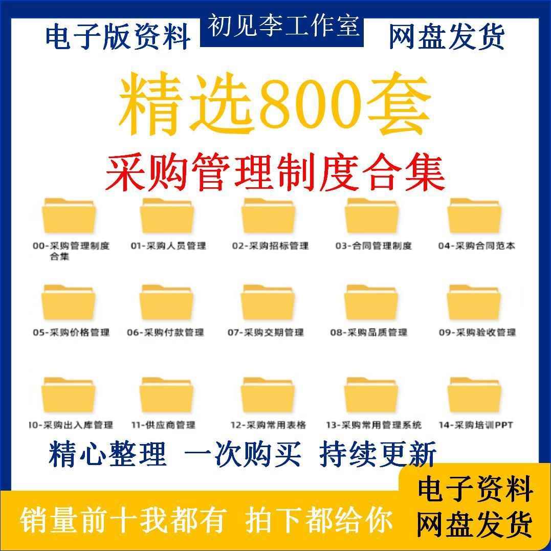 采购管理制度采购部流程表格培训资料供应商选择管理办法合同模板