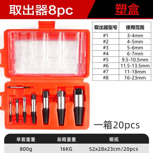 新款直销水龙头断头螺丝取出器 水管断管反丝断丝取出器 4分6分管