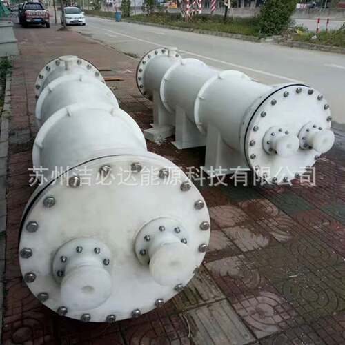 PP管壳立式换热器四氟加热器特氟龙电镀槽子加热冷却铁氟龙换热器