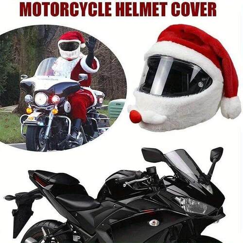 Motorcycle Helmet Santa Claus Motorcycle Helmet Set Crazy