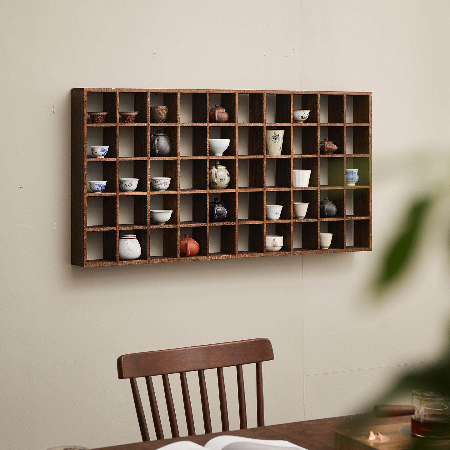 茶杯架小茶壶收纳层架茶具收纳多宝阁壁挂茶具收纳层架简约现代经