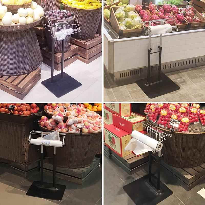 连卷袋支架 购物袋支架座式 连卷袋可伸缩 超市连卷袋架