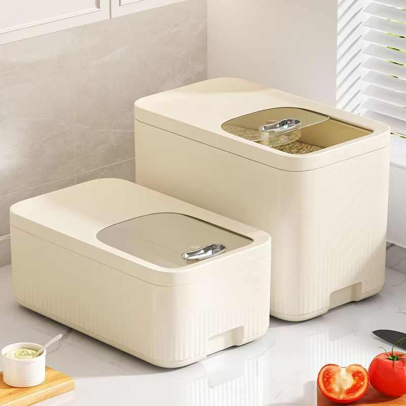 防虫米桶新款面粉桶五谷杂粮防潮密封桶食物收纳盒食品级米缸米箱