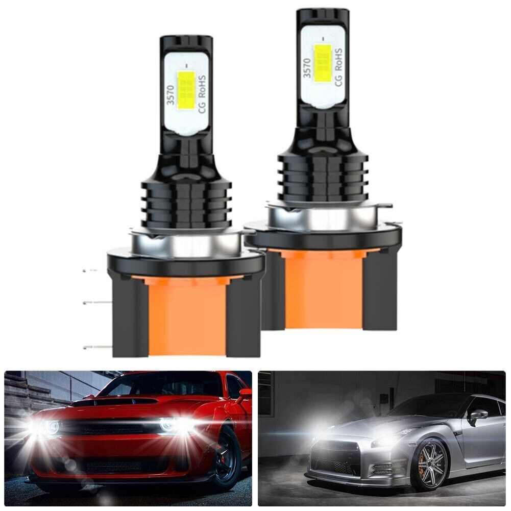 新款汽车LED黑铝雾灯 H15 80W 3570 2SMD高亮汽车80W LED雾灯