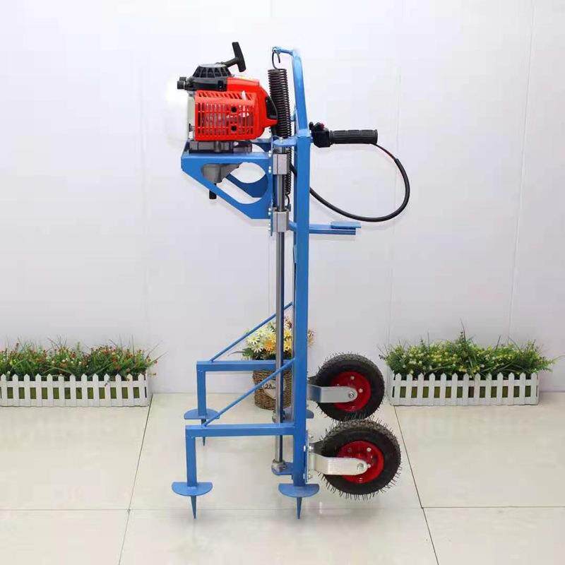 手推地钻挖坑机 园林植树钻孔机 果园种树打坑机