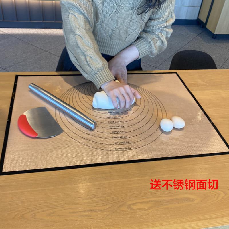 出口食品级硅胶面板和面擀面揉面垫大号加厚烘培防滑烤垫不沾不移