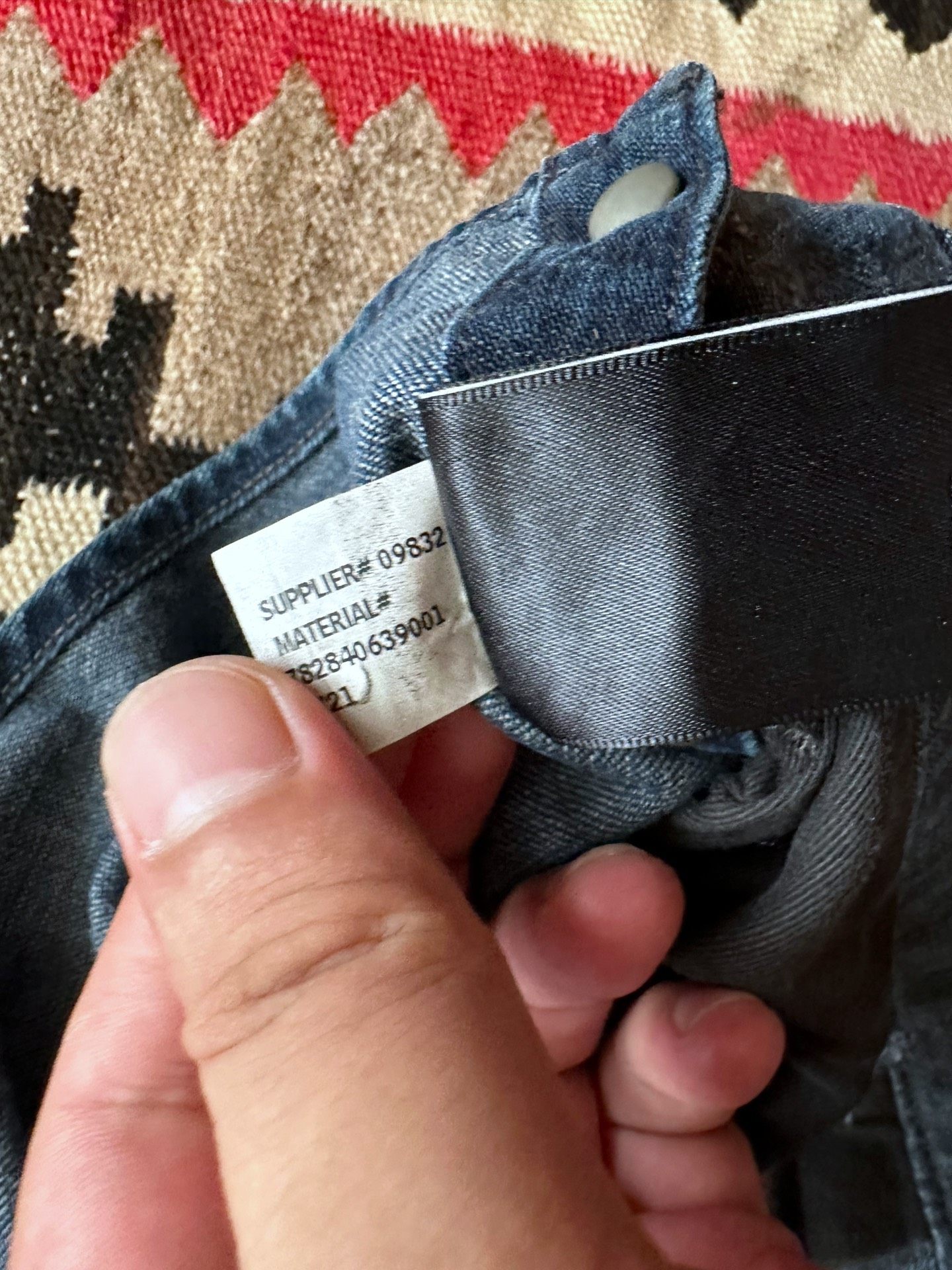 RRL Blue Distressed Denim Overalls — back