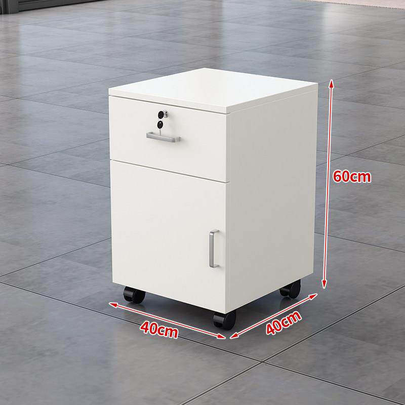 文件柜办公室带锁资料收纳柜桌下三抽收纳柜电脑桌配套可移动柜子
