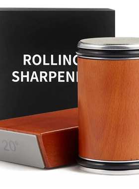 Rolling Knife Sharpener滚轮磨刀器石滚动轴钨钢多角度圆柱套装