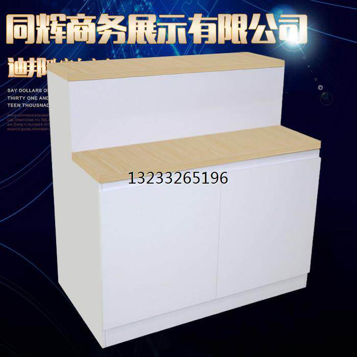 双层指纹锁展柜电脑萤幕柜台阶梯展示智能锁电饭锅展台家电展架