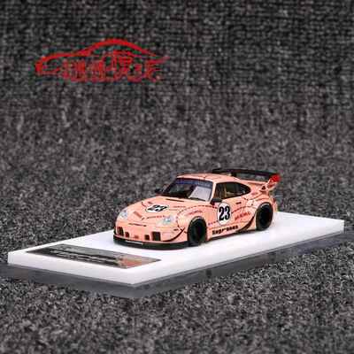 现货FuelMe富美1:64保时捷改装RWB 993宽体23#粉猪 树脂汽车模型