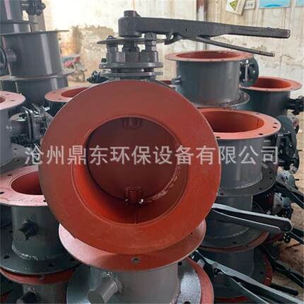 手动涡轮箱风门手动调节风门冷风阀DN500电动摆臂不锈钢风门