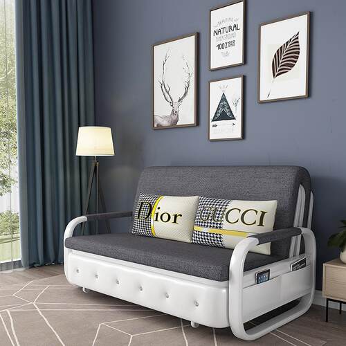 厂家sofa bed折叠沙发床布艺多功能小户型双人两用储物沙发床