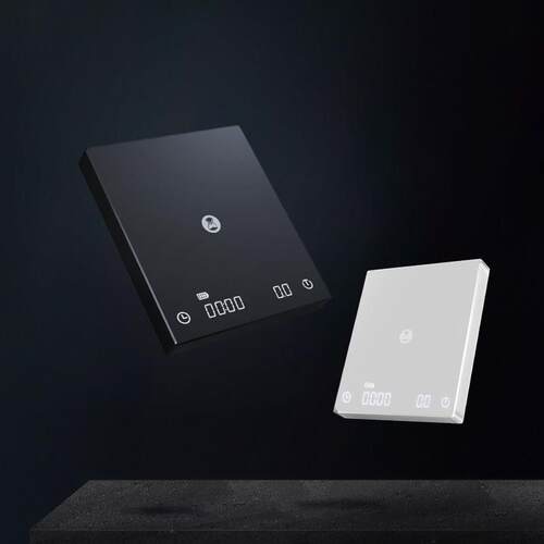 泰摩黑镜BASIC+咖啡电子秤意式手冲咖啡壶秤家用咖啡豆称重计时
