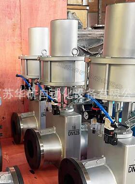 供应铝合金气动管夹阀GJ641X-16L DN50/80砂浆管道式胶管阀门厂家