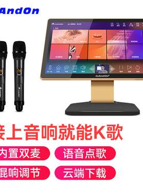 InAndOn音王点歌机一体机电容屏家庭ktv无线网络高清小型家用卡拉