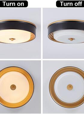 lCL22039玻ed美式璃吸顶灯卧室房玄关走书廊复古形圆吸顶灯