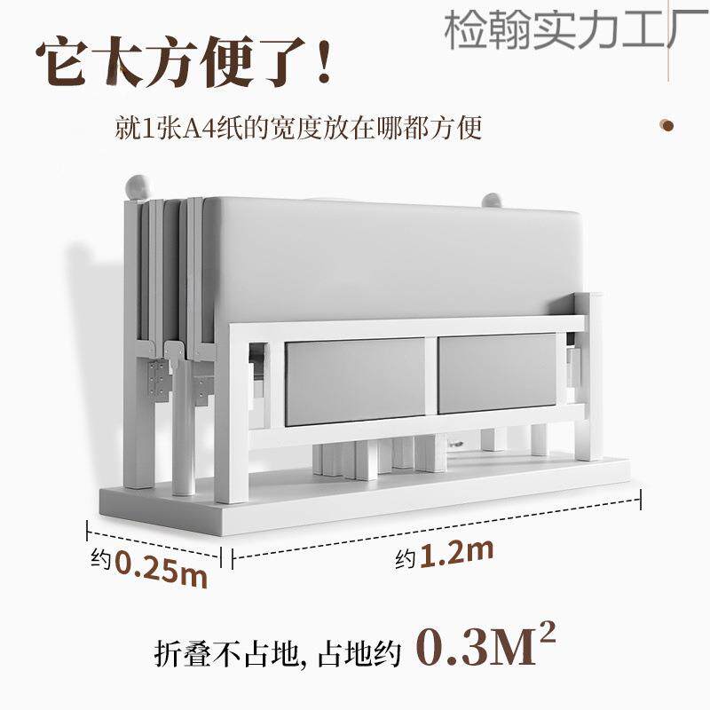 加固折叠床单人家用成人木板床出租屋双人午睡小床简易可调节新款