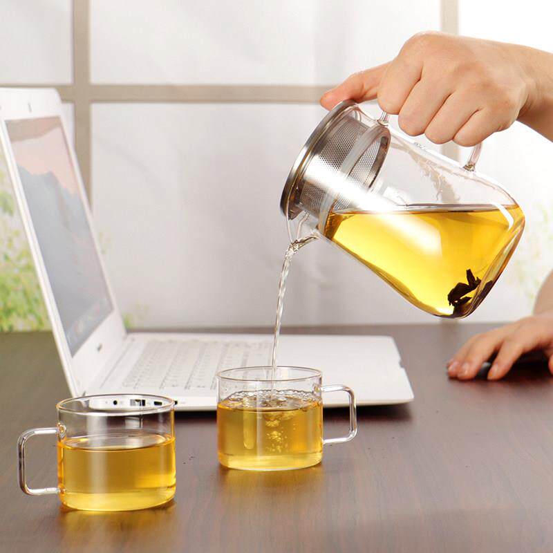 虎炉匠玻璃茶壶耐高温厚加带过滤泡茶器家网hj-580用可电陶加热煮