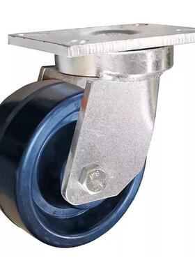 超型3吨寸MC尼龙脚磨134轮江重龙精密脚轮橡胶4脚轮轮耐承重轮