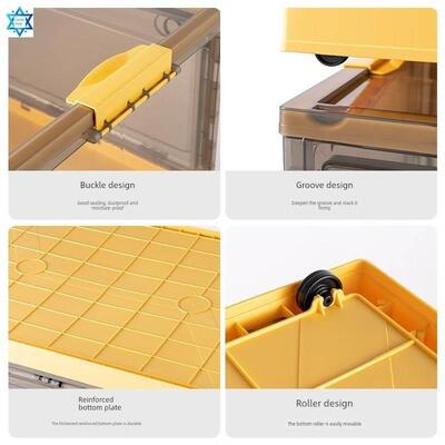 Foldable plastic storage box transparent户外塑料可折叠收纳箱