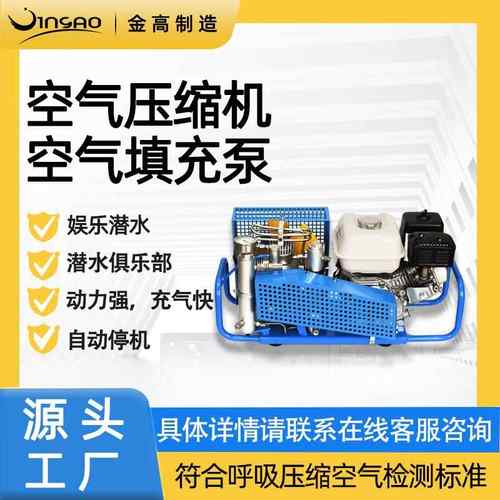 活塞式潜水呼吸空压机低噪充气泵30MPA阀门压缩机空气填充泵