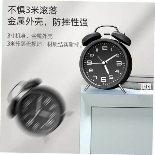 rectangular rising time small alarm clock desk timer student