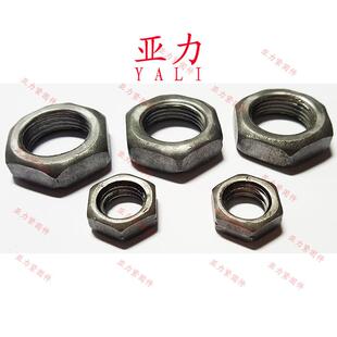 六角扁螺母GB54非标六1角薄2螺帽公制4级M本色M4M16M18M202M76924