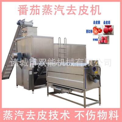 番茄蒸汽去皮机连续生产节能降耗番茄头沙司加工设备