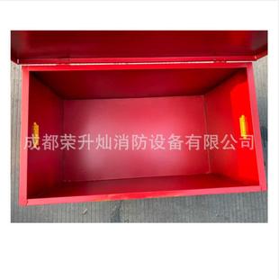 消防沙箱厂家供应加厚灭火沙箱加油站专用1立方铁皮沙箱防汛沙箱