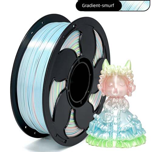 拓森三维3D打印耗材PLA彩虹1KG 丝绸PLA耗材1.75mm渐变打印机耗材