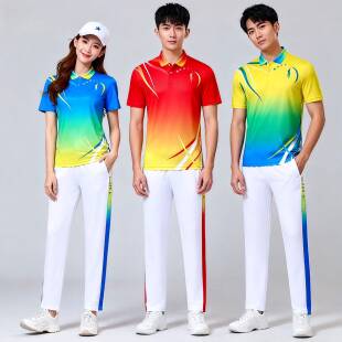 夏季校服班服夏装短袖t恤工间操运动服套装女男学校运动会演出服