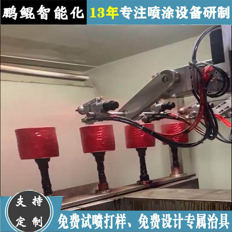 汕头花盆4枪6轴油性漆自动喷涂设备 小型喷漆机 多功能喷漆设备