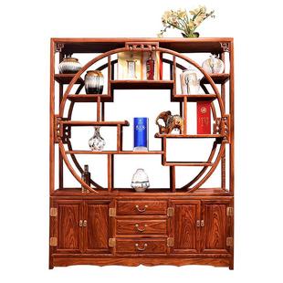 红木家具非洲黄花梨五福博古架刺猬紫檀多宝阁隔断古董柜中式实木