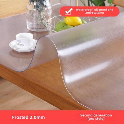 Waterproof PVC Table cloth Transparent Cover Mat Kitchen