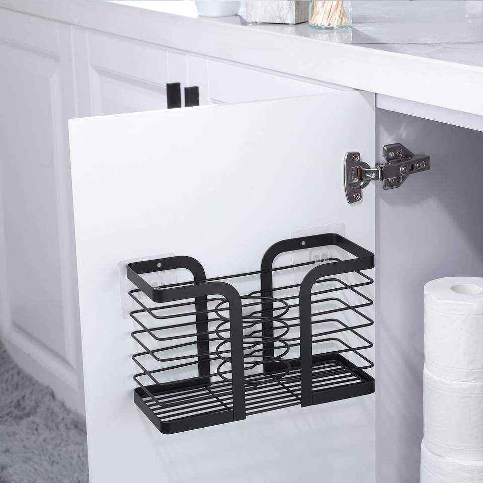 2023年新款黑色浴室吹风机可粘贴壁挂吹风机挂架挂风筒架子,家庭/个人清洁工具,吹风机置物架,淘宝优惠券,粉丝福利购,淘宝优惠卷