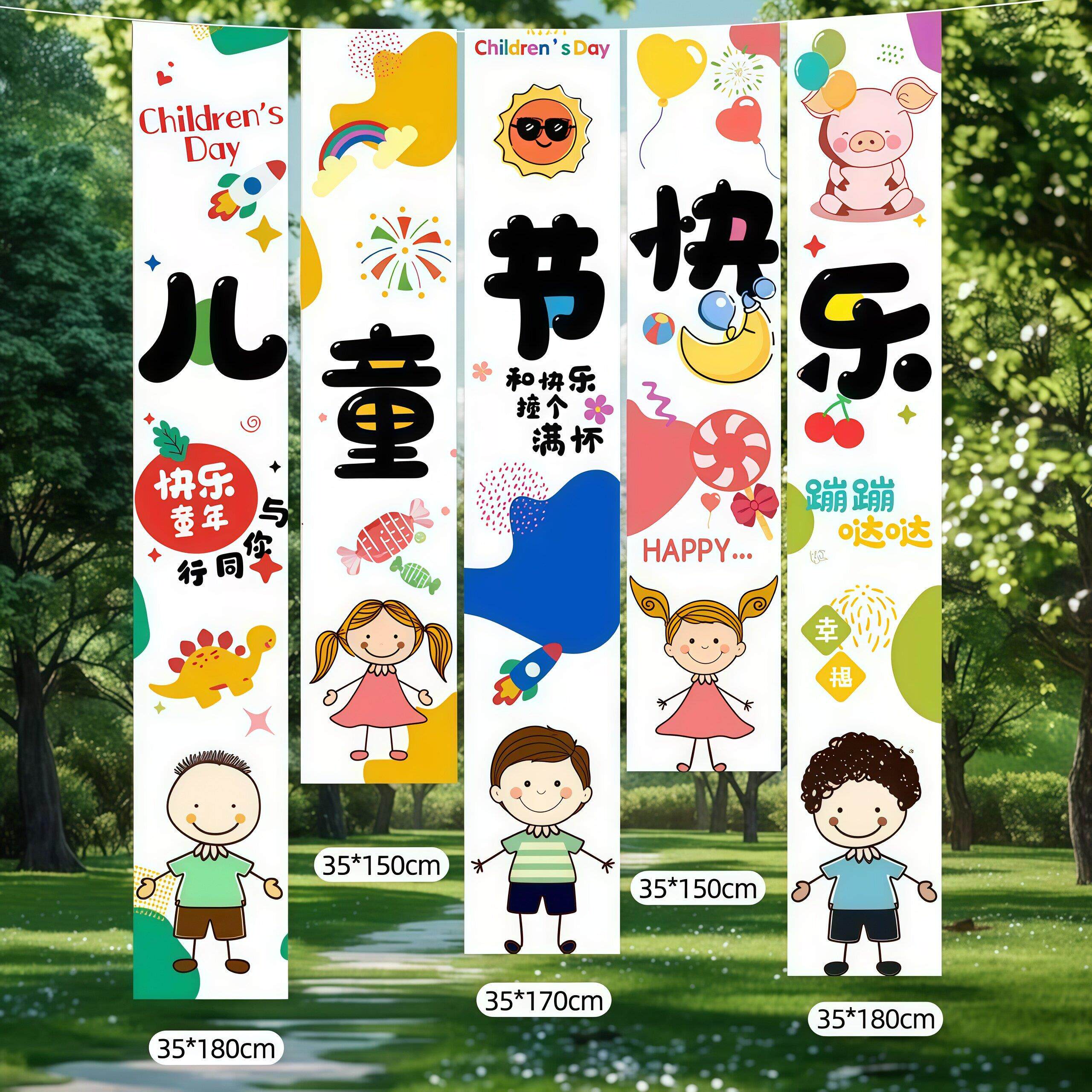 六一儿童节教室布置场景装饰挂布6.1学校幼儿园节日仪式背景帆布