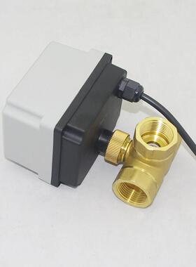 防水潮二湿200V二三通24V电动球阀4分6分1寸22寸DN15 2 25勒隆 三